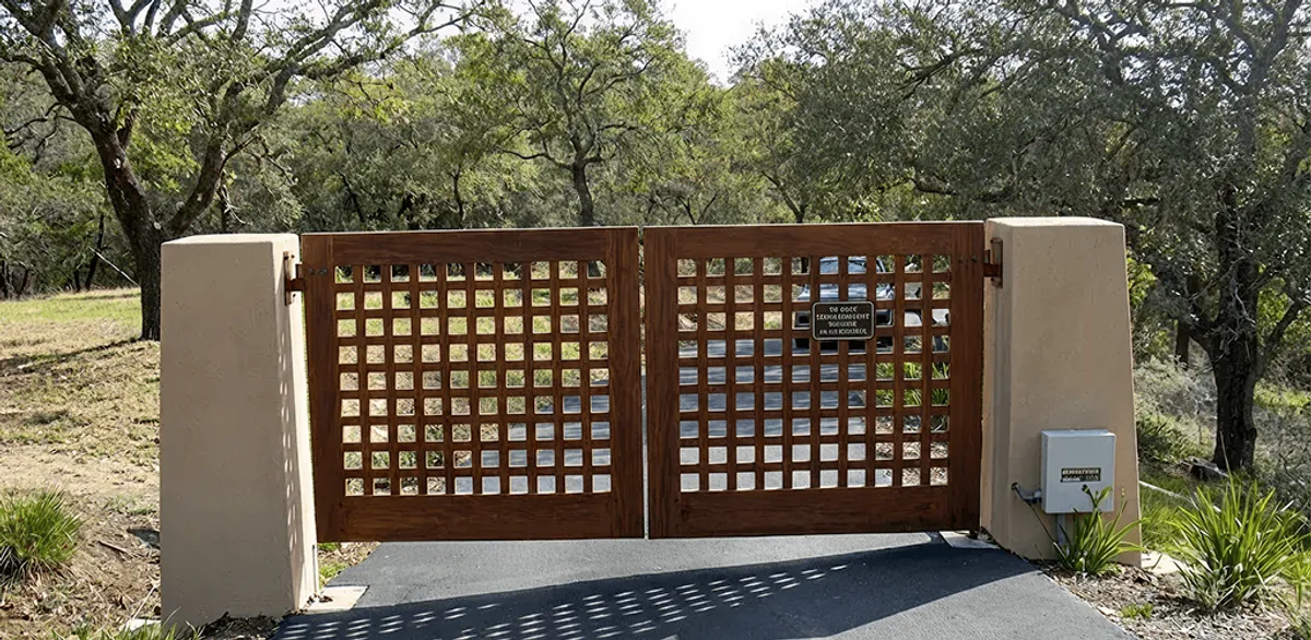 Driveway gate installation for a residential property in Anchorage, AK